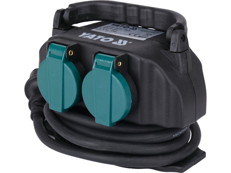 Priza de gradina dubla YATO YT-81270, IP44, 4 x 230 V - imagine 4