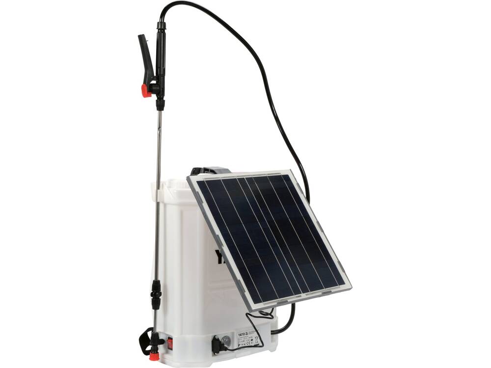 16L-ES PERMETEZŐGÉP, YATO YT-86220 AKKUMULÁTORRAL ÉS NAPENERGIÁVAL 