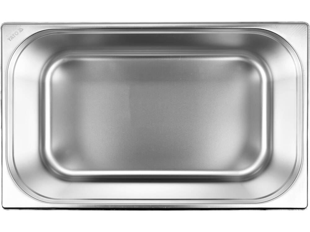 GN1/1 TARTÁLY, YATO YG-00255 ROZSDAMENTES ACÉL, 200MM, 25,5L 