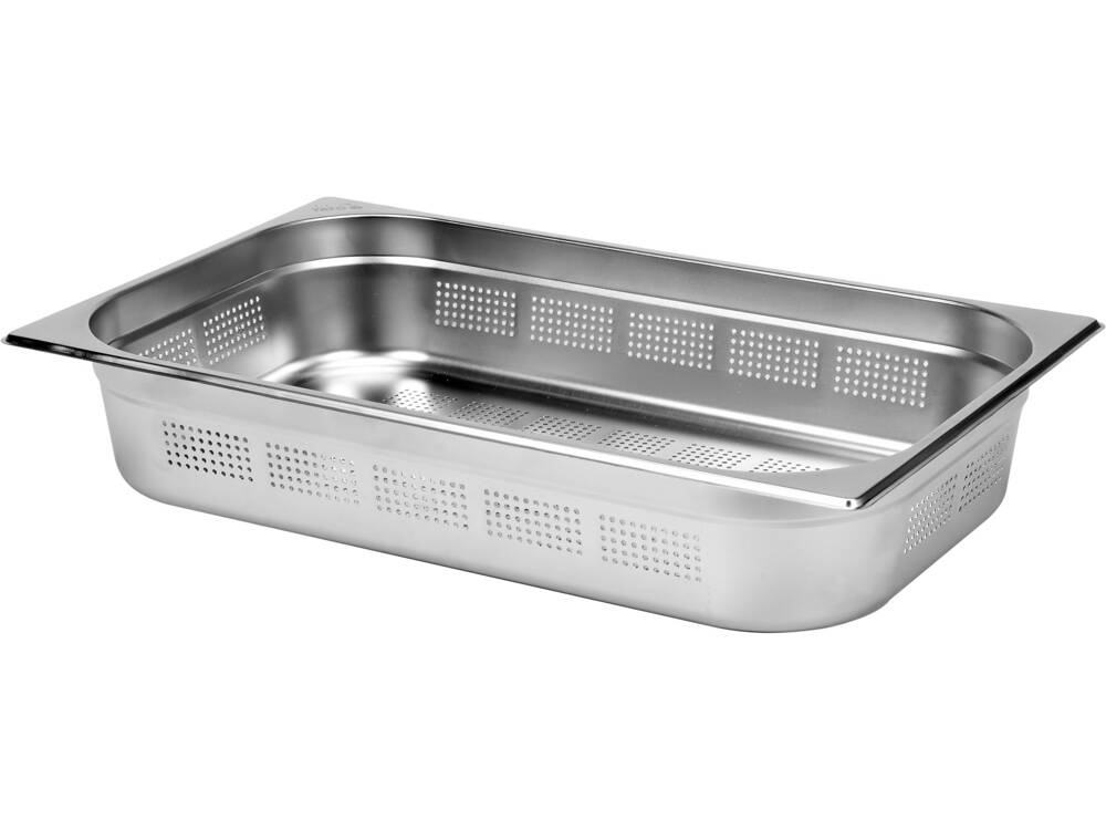 PERFORÁLT TARTÁLY GN1/1, YATO YG-00343 ROZSDAMENTES ACÉL, 100MM, 12,5L 