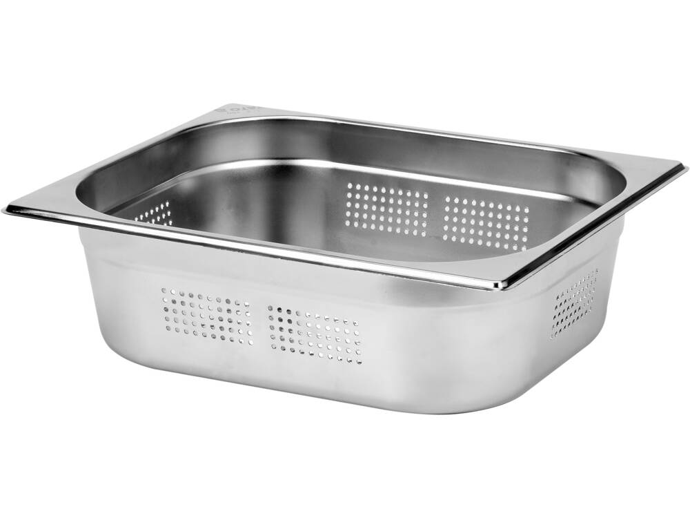 PERFORÁLT TARTÁLY GN1/2, YATO YG-00356 ROZSDAMENTES ACÉL, 100MM, 5,5L 