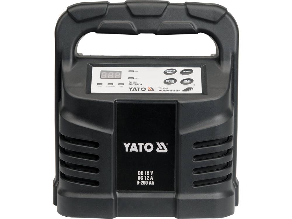 EGYENIRÁNYÍTÓ 12V, 12A, YATO YT-8302 6-200AH 