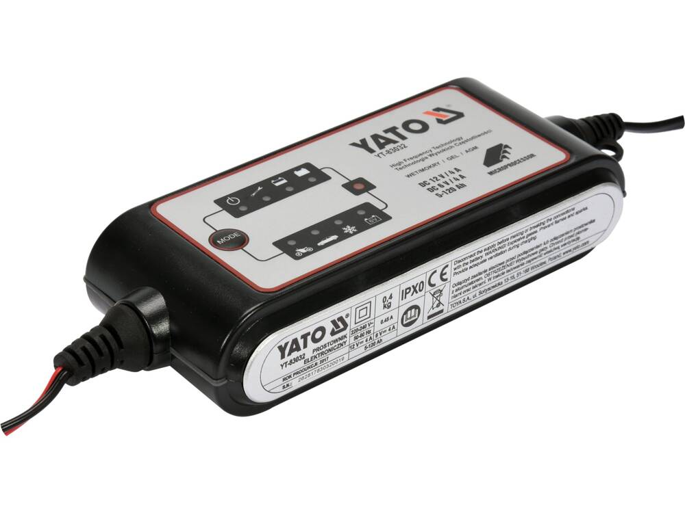 EGYENIRÁNYÍTÓ YATO YT-83032 6-12V/4A 