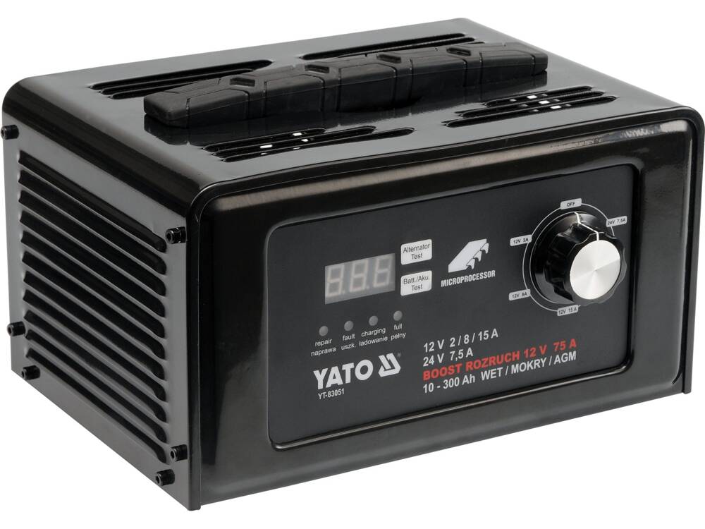 REDRESOR BATERIE AUTO YATO YT-83051 23V/50HZ, 12V/24V