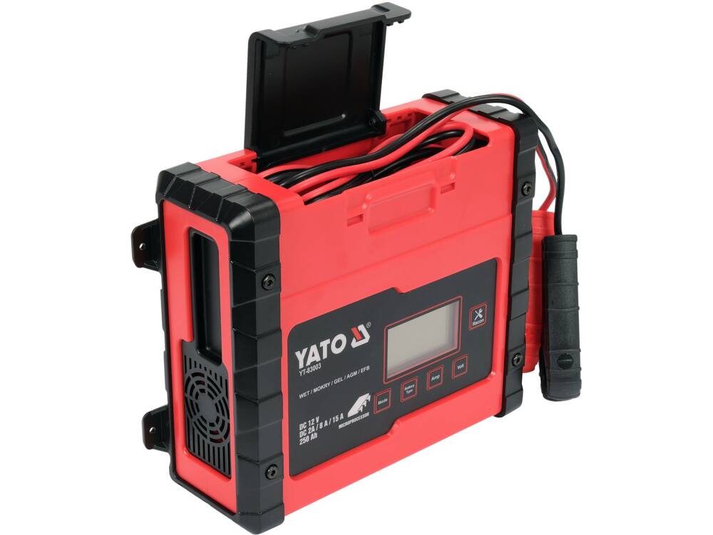 REDRESOR CU DISPLAY YATO YT-83003 LCD, GAMA 12V/2A/8A/15A
