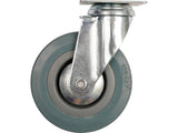 FORGÓKERÉK VOREL 87364 SZÜRKE GUMIVAL, 125 MM 