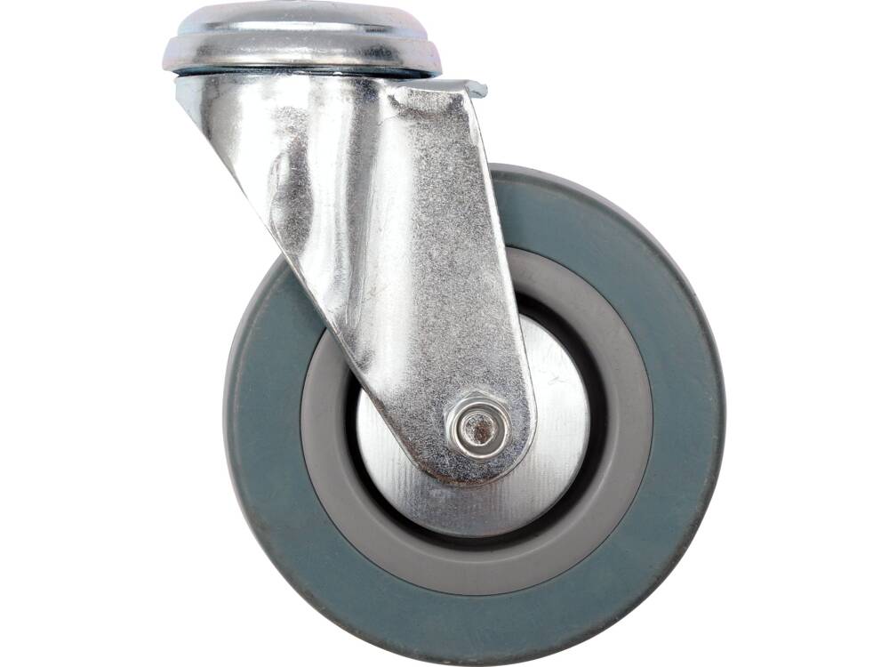 ROATA PIVOTANTA DE VOREL 87373 100MM CU CAUCIUC GRI SI GAURA DE FIXARE