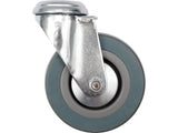 ROATA PIVOTANTA DE VOREL 87373 100MM CU CAUCIUC GRI SI GAURA DE FIXARE