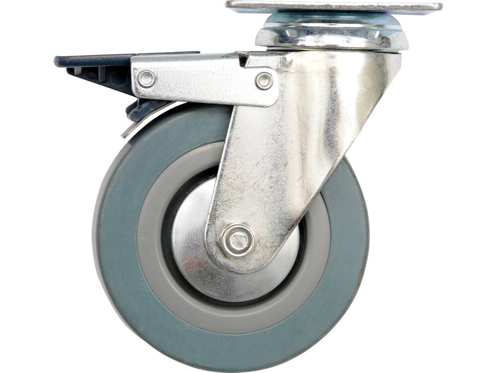 ROATA PIVOTANTA DE VOREL 87384 125MM CU CAUCIUC GRI SI FRANA