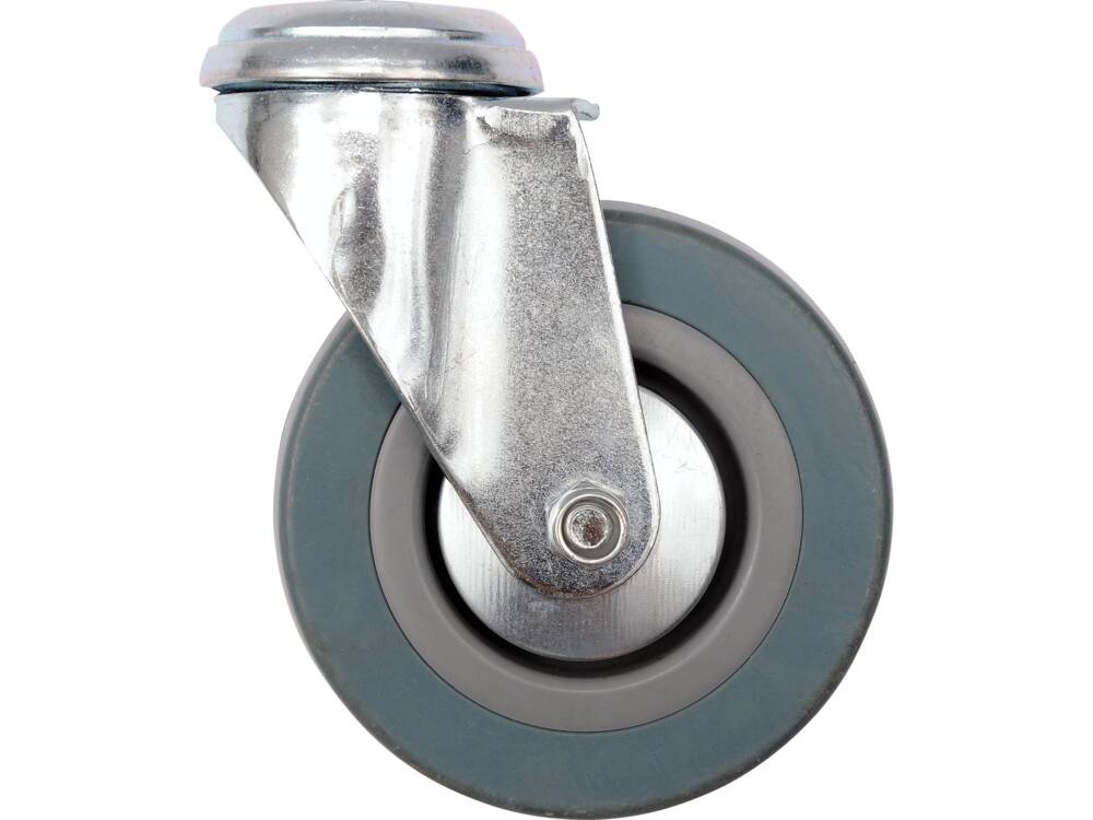 ROATA PIVOTANTA DE VOREL 87374 125MM CU CAUCIUC GRI SI GAURA DE FIXARE