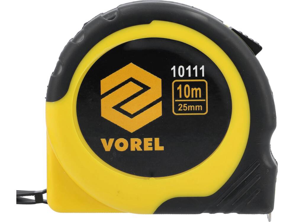 10MX25MM RAGASZTÓSZALAG, SÁRGA VOREL 10111 - FEKETE 