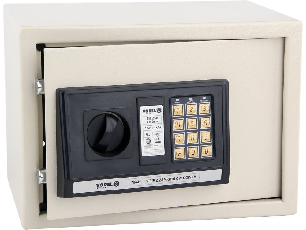 VOREL ZÁRAS SZÉF 78641 ELEKTRONIKA 35X25X25CM 