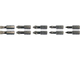 SET 10 BITI YATO YT-04822 PH1,2, PZ1,2 1/4 25MM