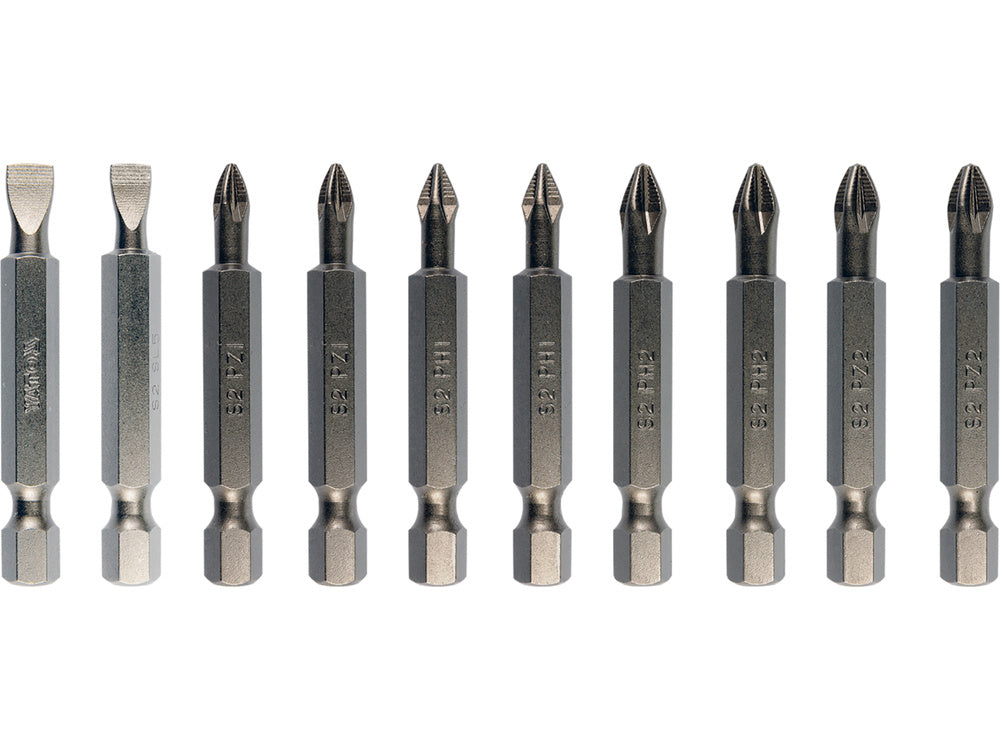 SET 10 BITI YATO YT-04832 PH1,2,PZ1,2, 1/4, 50MM