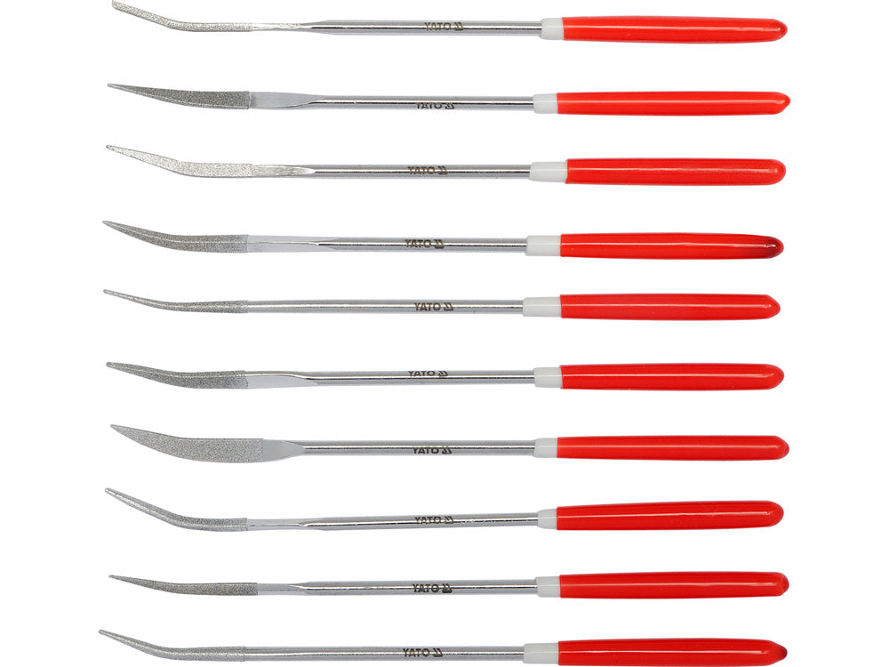 10 darabos YATO YT-6146 gyémántreszelő készlet 3x140x30mm 