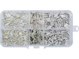 1000 darabos YATO YT-06896 szigeteletlen krimpelőcsap készlet 