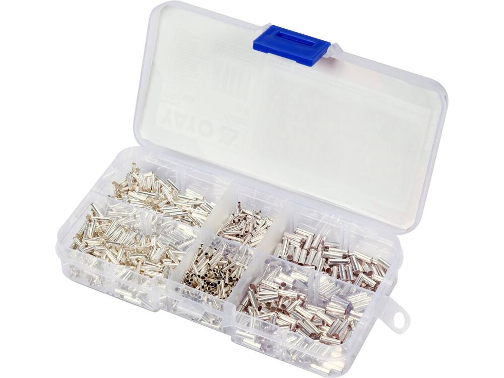 1000 darabos YATO YT-06896 szigeteletlen krimpelőcsap készlet 