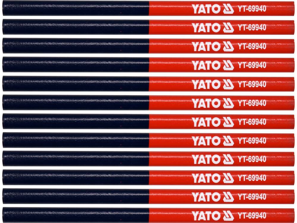 SET 12 CREIOANE YATO YT-69940 TEHNICE, CAP DUBLU, 2 CULORI
