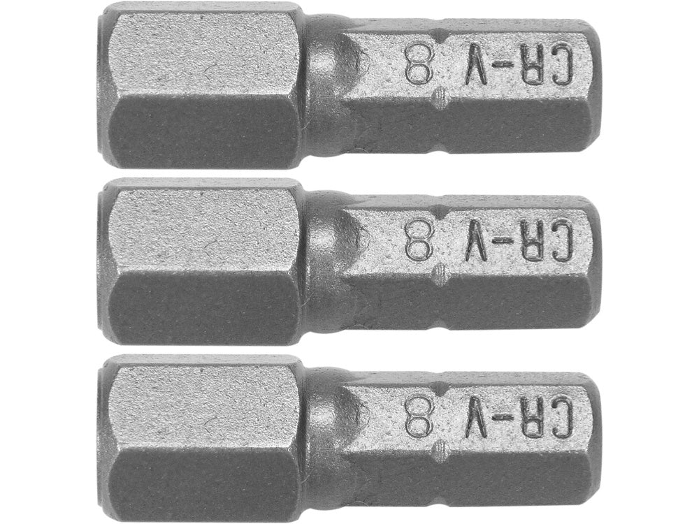 SET 3 BITI STHOR 65505 TORX 1/4 H8X25MM
