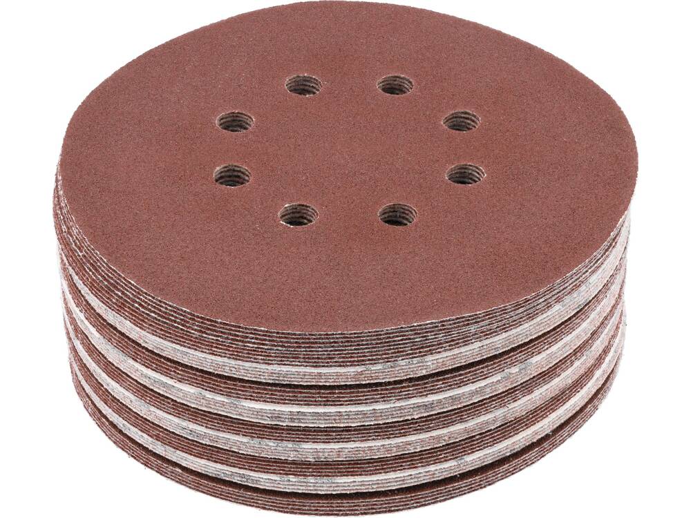 SET 50 DISCURI YATO YT-834594 ABRAZIVE VELCRO, 150MM, 8 GAURI, P100