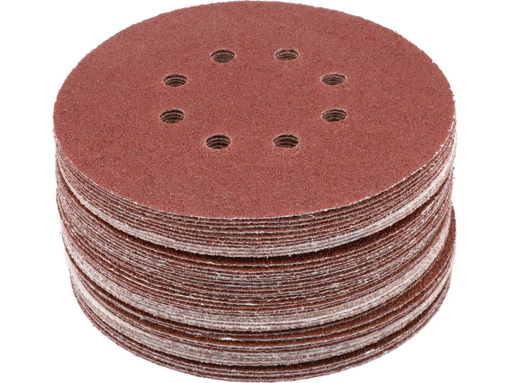 SET 50 DISCURI YATO YT-834591 ABRAZIVE VELCRO, 150MM, 8 GAURI, P40