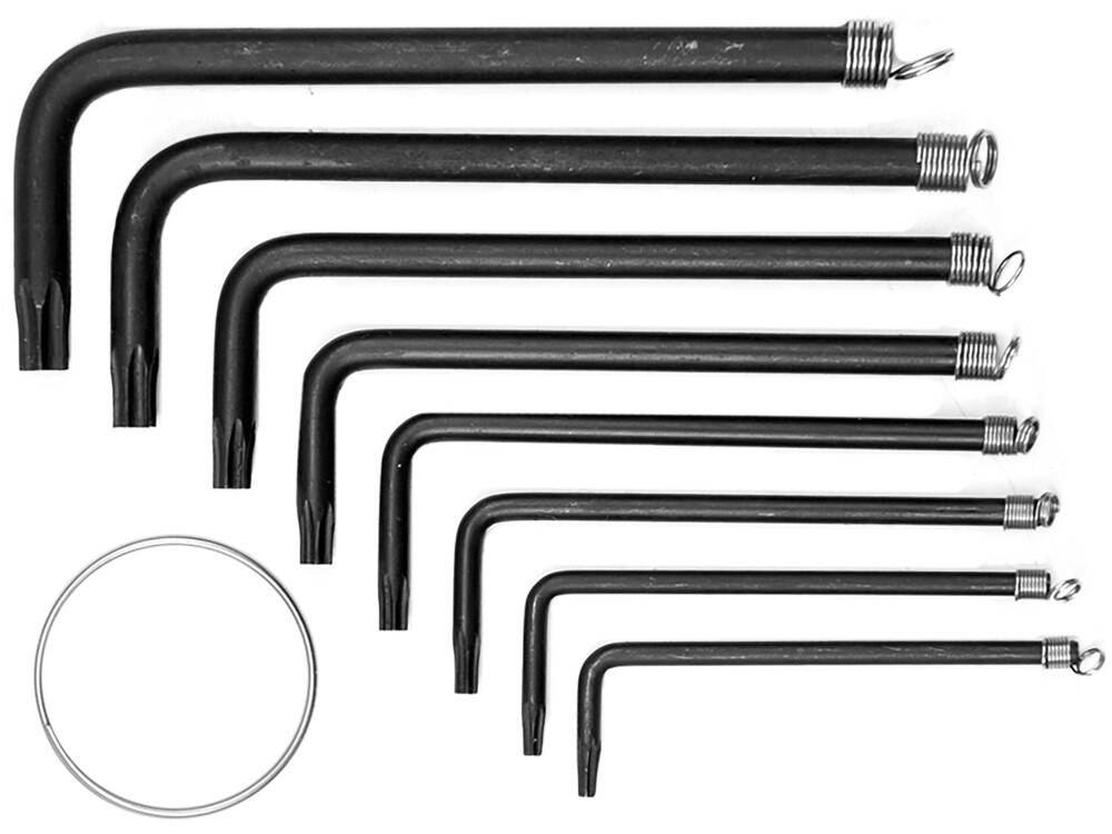 8 db-os kulcskészlet, névtelen, 56600, Torx, T10-T40 