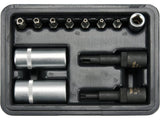 YATO YT-12007 CLIMA 1/4"-OS BITKÉSZLET, 12 RÉSZES 