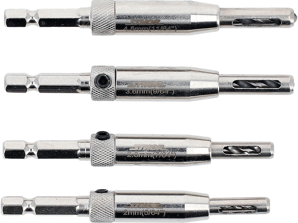 ÖNKÖZPONTOSÍTÓ FÚRÓKÉSZLET 4 RÉSZES Sthor 22750 