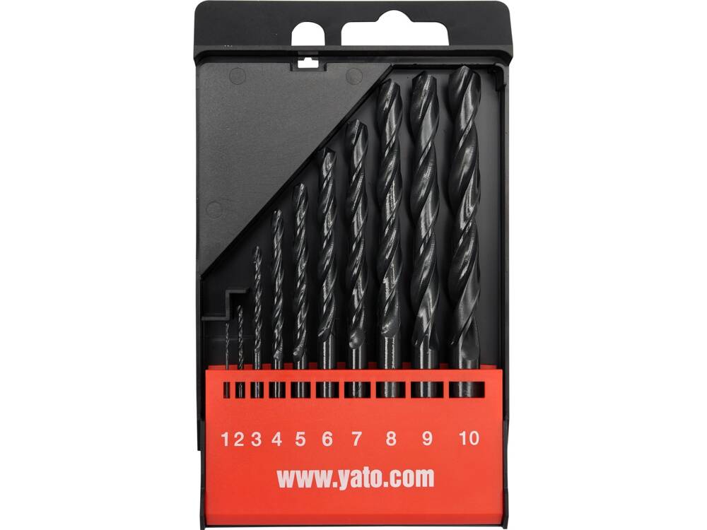 SET BURGHIE METAL YATO YT-4461 HSS, 10 BUC, 1-10MM