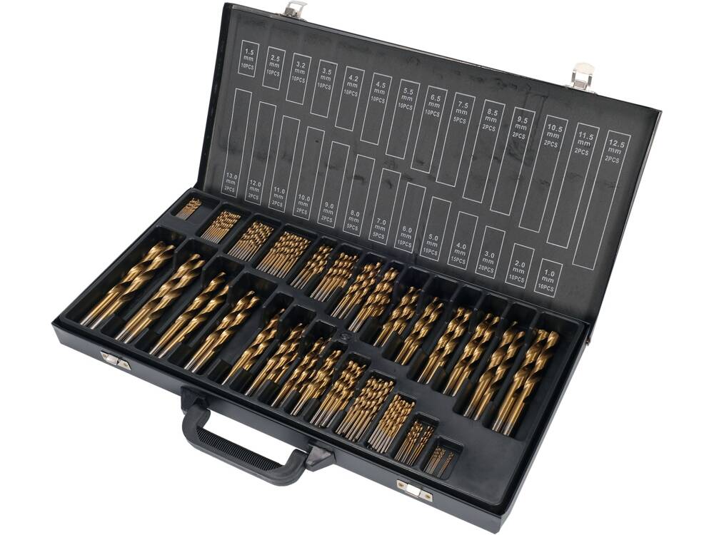 YATO YT-44677 FÉMFÚRÓKÉSZLET, 190 DB, 1-13 MM 