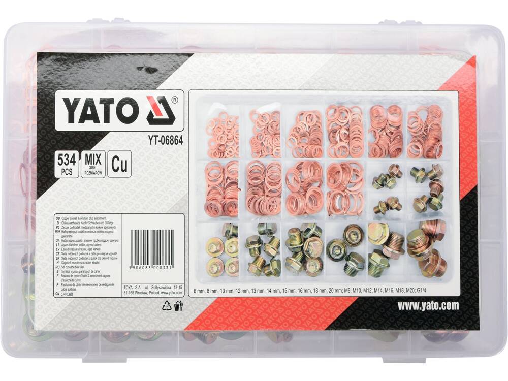 YATO YT-06864 OLAJOS FÜRDŐSZOBA KÉSZLET, 534 RÉSZES 