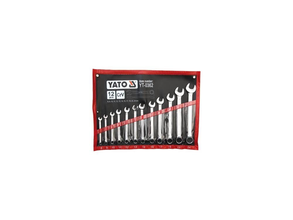 SET CHEI COMBINATE YATO YT-0362 SATINATE 8-24MM, 12 BUC
