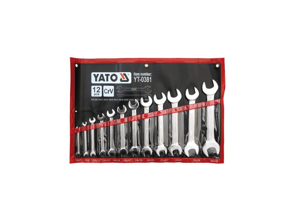 YATO FIX VILLÁSKULCS KÉSZLET YT-0381 6X7MM-30-32MM, 12 RÉSZES 