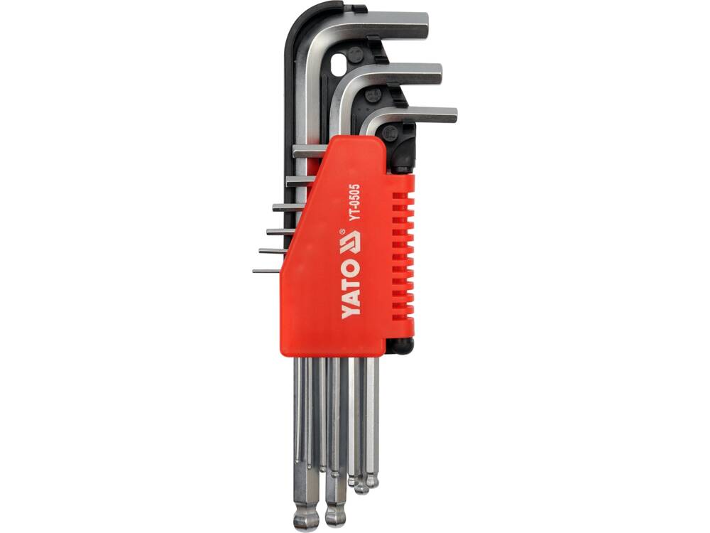 YATO imbuszkulcs készlet YT-0505 9 darabos 1,5-10 mm CR-V 