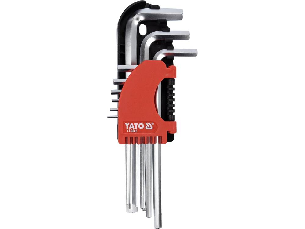 YATO YT-0502 imbuszkulcs készlet 9 darabos, 2-10 mm, CR-V 