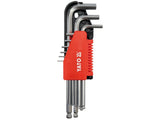 YATO YT-0507 imbuszkulcs készlet 9 darabos 2-10 mm CR-V 