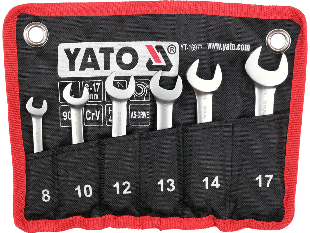 Set chei inelare cu clichet 6 buc. YATO YT-16977