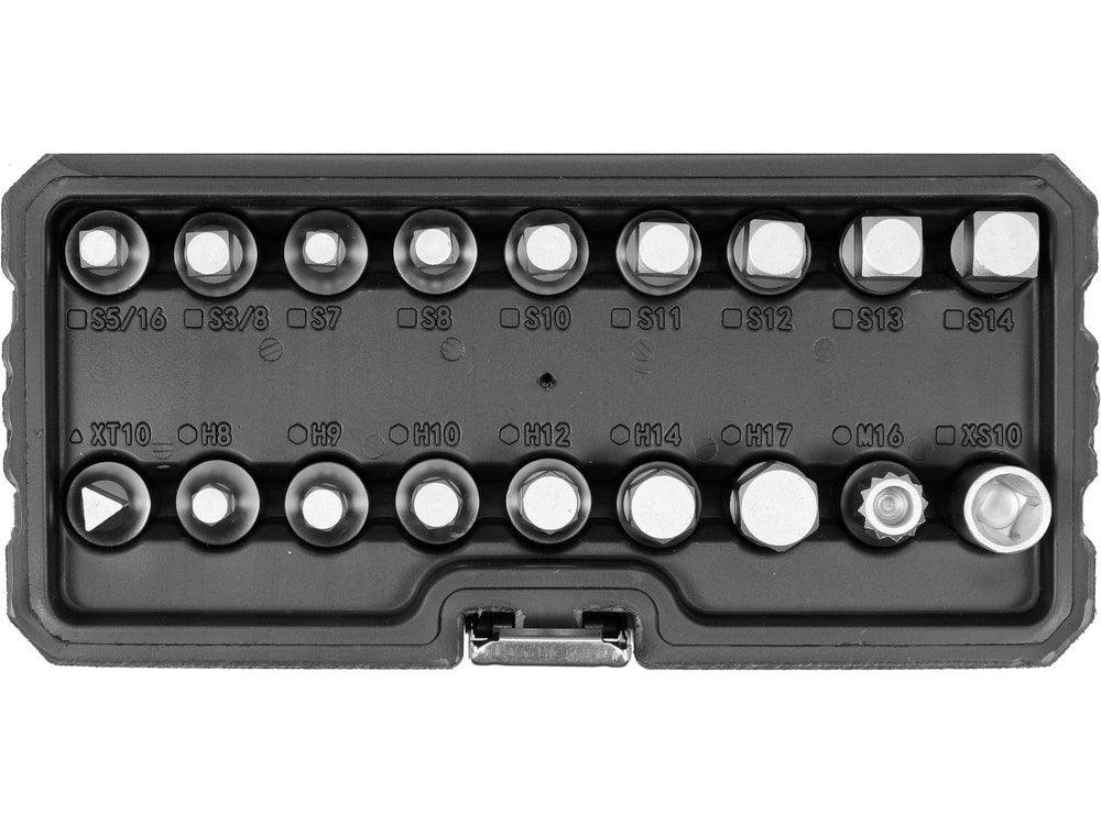 YATO YT-05991 OLAJTARTÓ SAPKA KULCS KÉSZLET, 18 DARABOS 