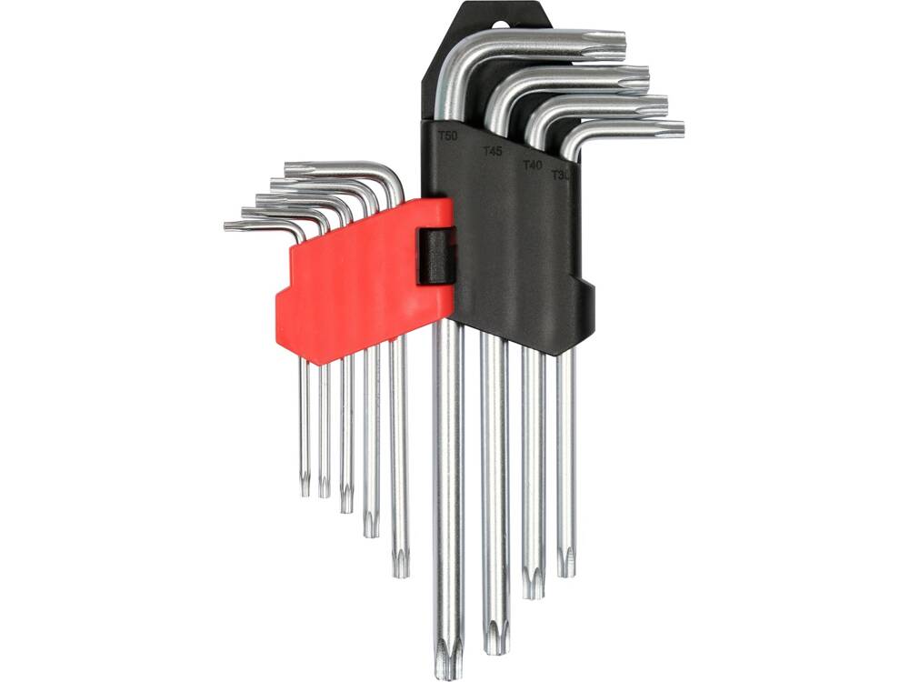 TORX KULCSKÉSZLET YATO YT-0511 9 RÉSZES CR-V, T10-T50 