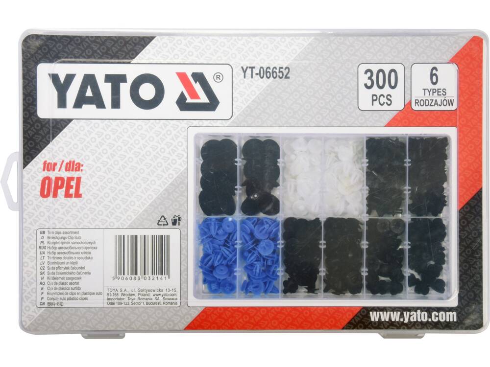 SET CLIPSURI AUTO YATO YT-06652 OPEL 300 BUC