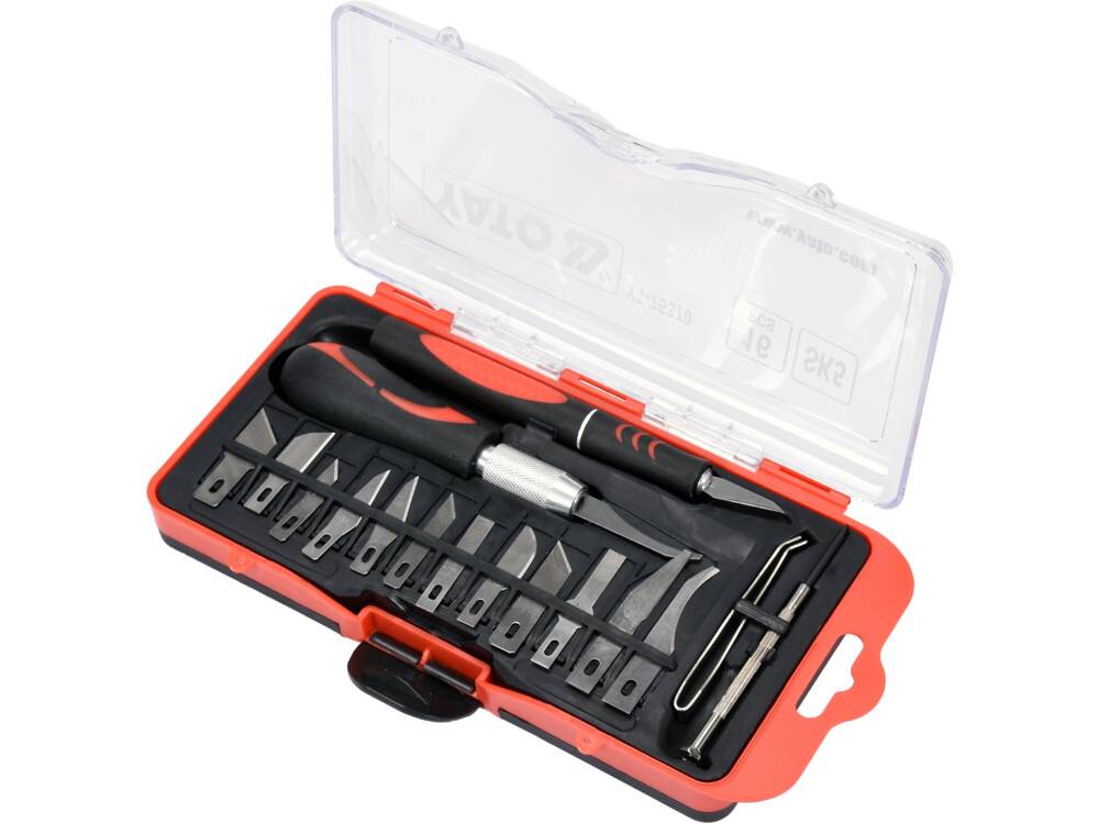 VÁGÓKÉSZLET + YATO YT-75370 PRECÍZIÓS PENGÉK, 16 DARABOS 