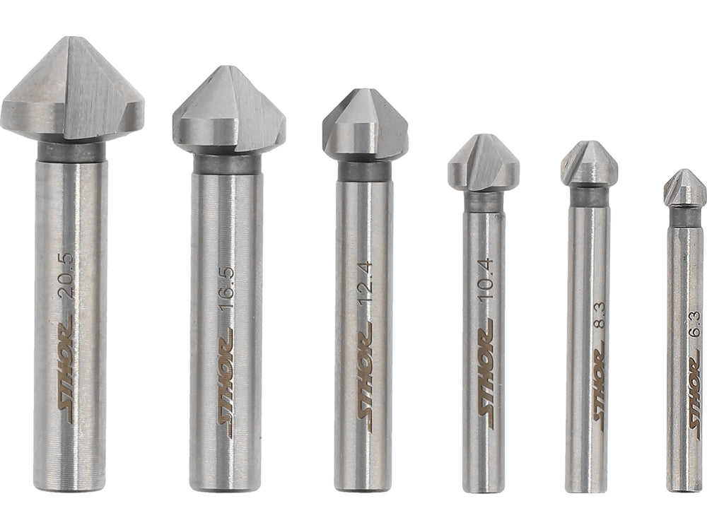SET FREZE PENTRU METAL 6.3-20.5MM 6BUC. Sthor 22710