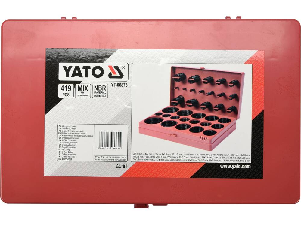 TÖMÍTÉSKÉSZLET, 419 YATO YT-06876 DB 
