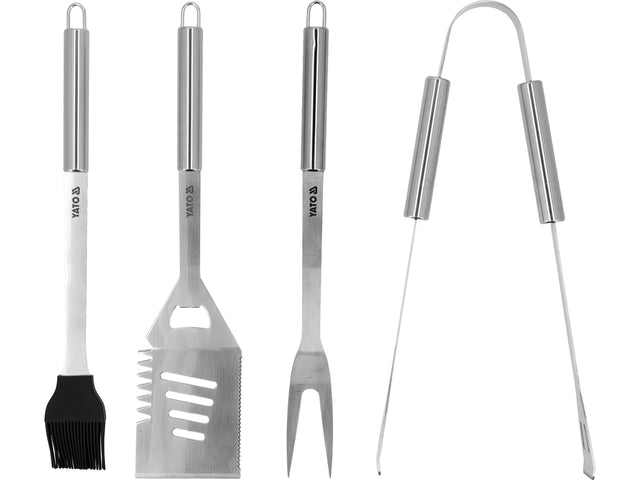 Set gratar 4 piese YATO YG-20110, otel inoxidabil