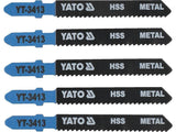 PENGEKÉSZLET YATO YT-3413 SZÚRÓFŰRÉSZHEZ, 5 DB, 12 TPI 