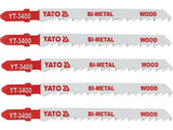 PENGEKÉSZLET YATO YT-3400 SZÚRÓFŰRÉSZHEZ, 5 DB, 6 TPI 