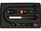 YATO YT-08521 MŰHELYLÁMPA KÉSZLET, 3 AZ 1-BEN, 380LM, LI-ION 3.7V 2200MAH, IP54 