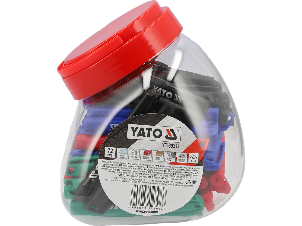 Set marker tehnic 72 buc. YATO YT-69311 - imagine 6