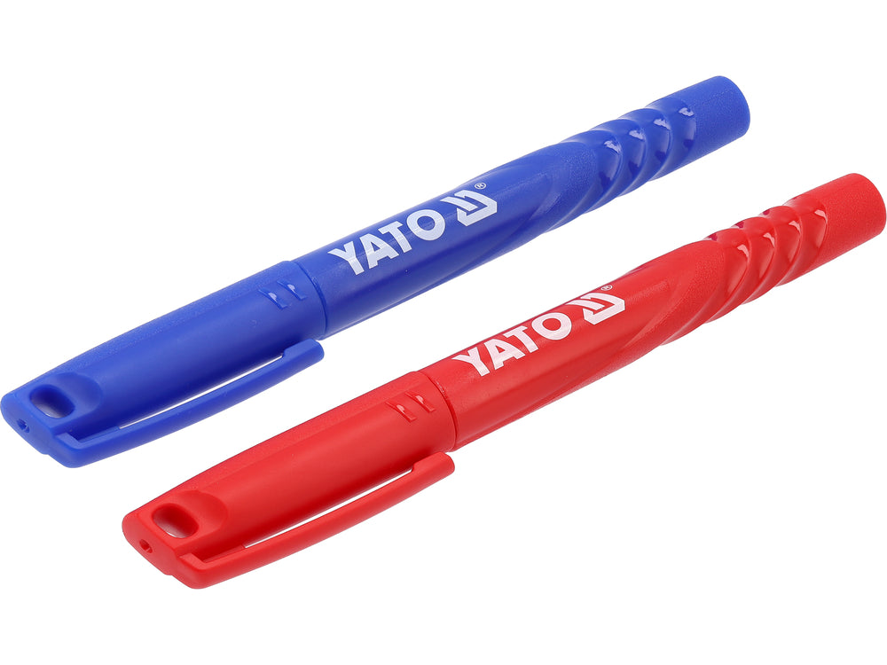 Set marker tehnic rosu/negru YATO YT-69301, 2 buc. - imagine 2