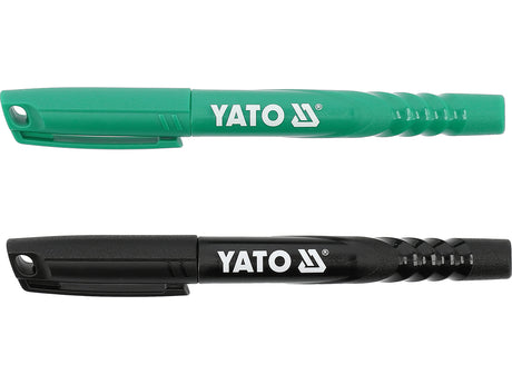 Set marker tehnic verde/negru YATO YT-69300, 2 buc.